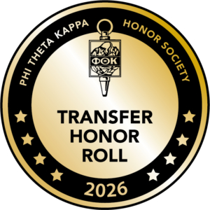 Phi Theta Kappa Transfer Student Honor Roll badge