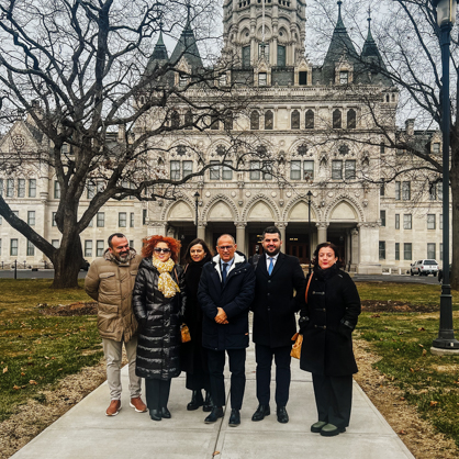 Visitors from Albania at the Connecticut State House