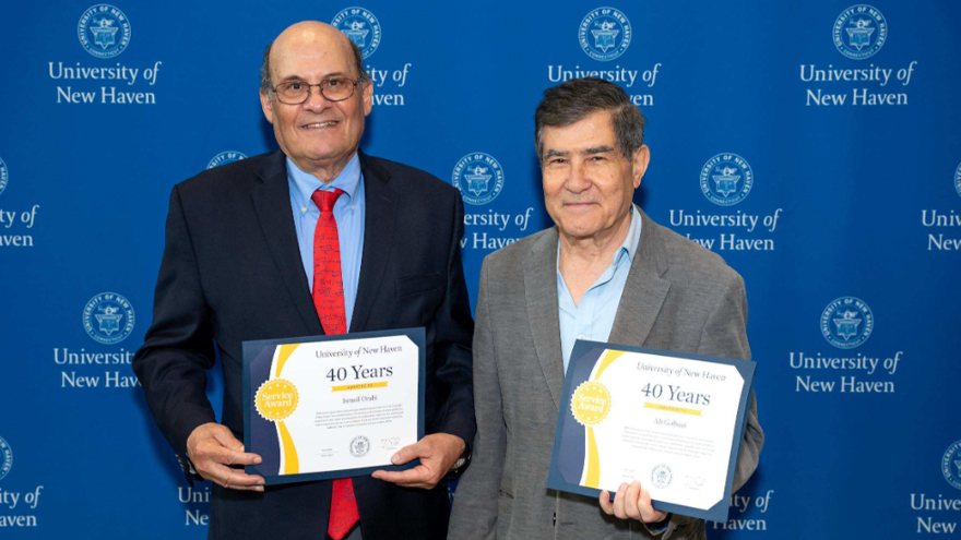 Ismail Orabi, Ph.D. (left) and Ali Golbazi, Ph.D.