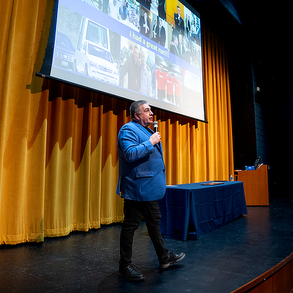 Robert McDonald giving lecture