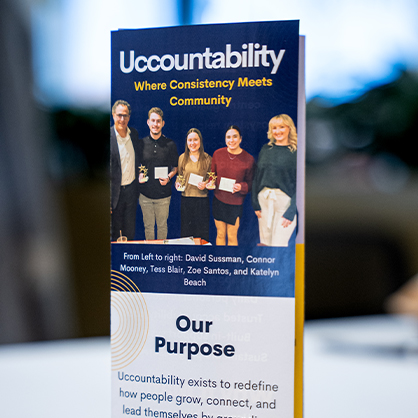 Uccountability brings students together to support one another’s academic, personal, and professional growth