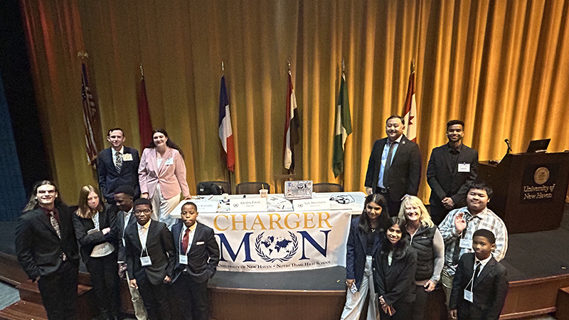 Chargers welcomed local middle and high school students to the University as part of ChargerMUN.